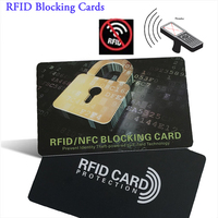 1Pc RFID Blocking Cards Contactless NFC Debit Credit Card Passport Protector Blocker Set Smart Anti-theft Design Perfectly Fits