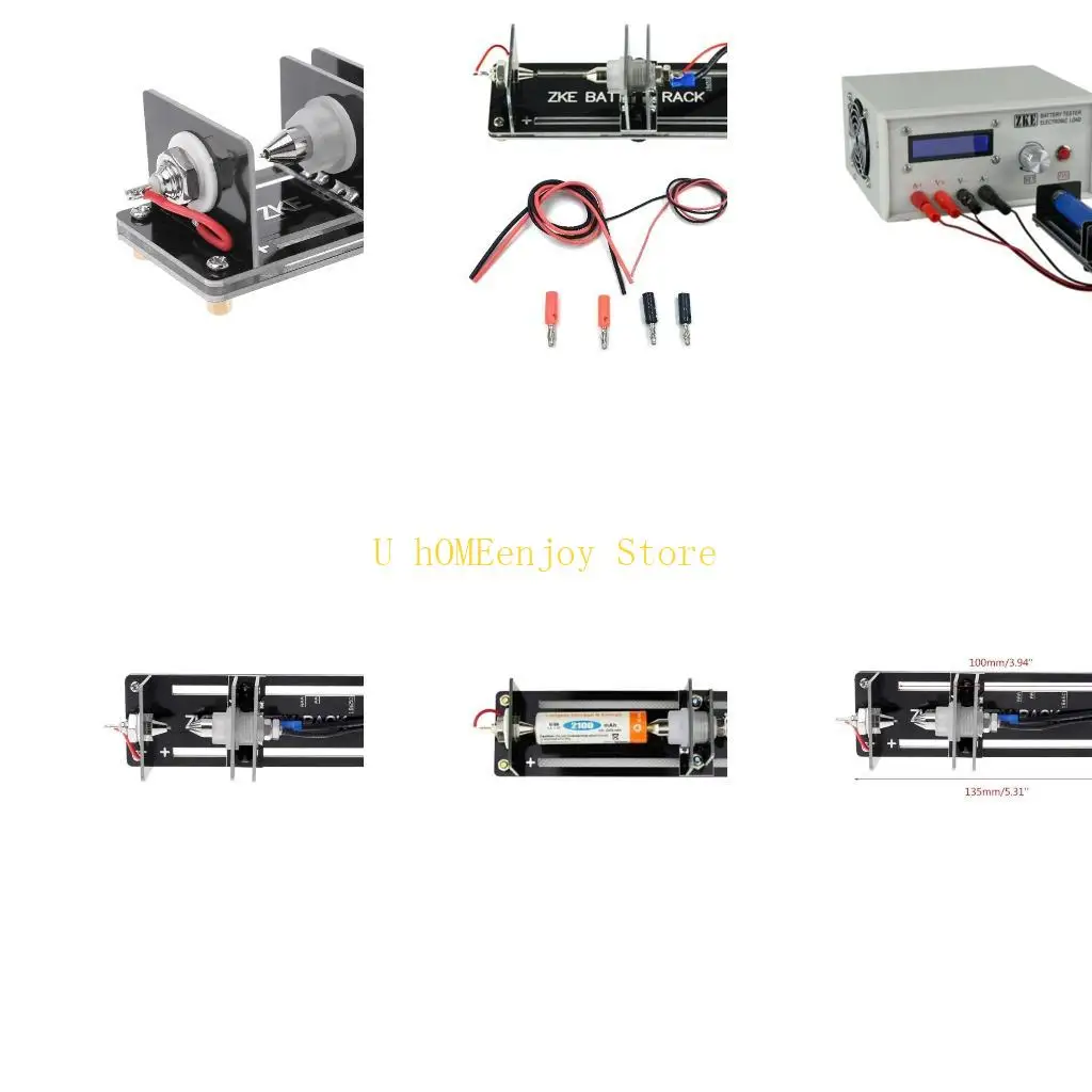 

Профессиональный стенд для тестирования емкости аккумулятора B0KF, подходит для кнопочных батарей 21700, 26650, 18650, AA, AAA.