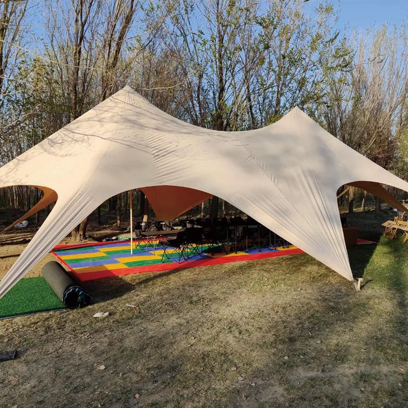 Custom Inflatable Waterproof Polyester Star Shade Tent Outdoor Double Star Tent Birthday Parties Special Celebrations Decoration