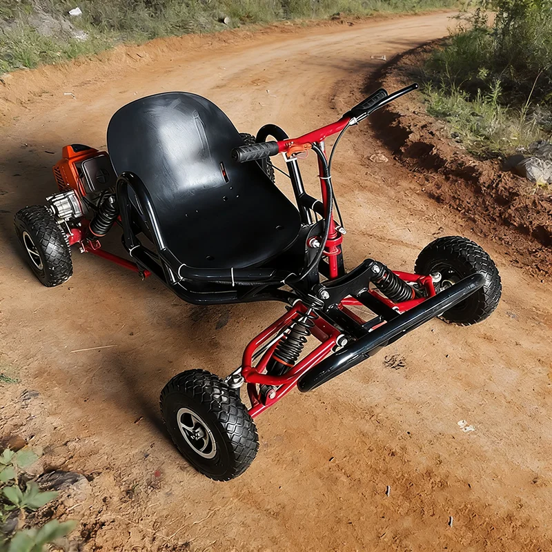 Outdoor 90cc 2 Stroke  Engine  New 90CC  Pedal Beach Drifting Bike with New Adult Off-road Kart 90CC Gas Power