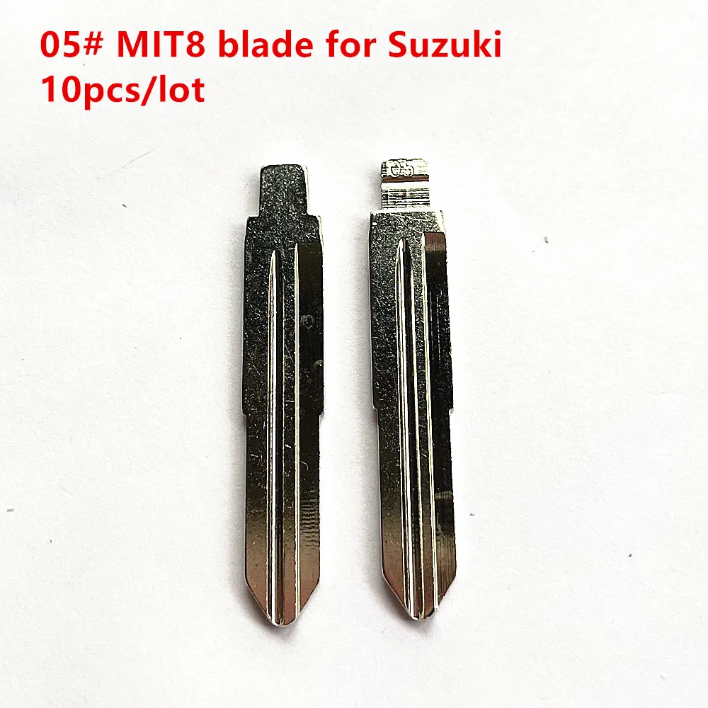 

10pcs/lot Replacement Metal Blank Uncut Flip KD Remote Key Blade Type #05 MIT8 for Suzuki Wagon R Chevrolet Spark