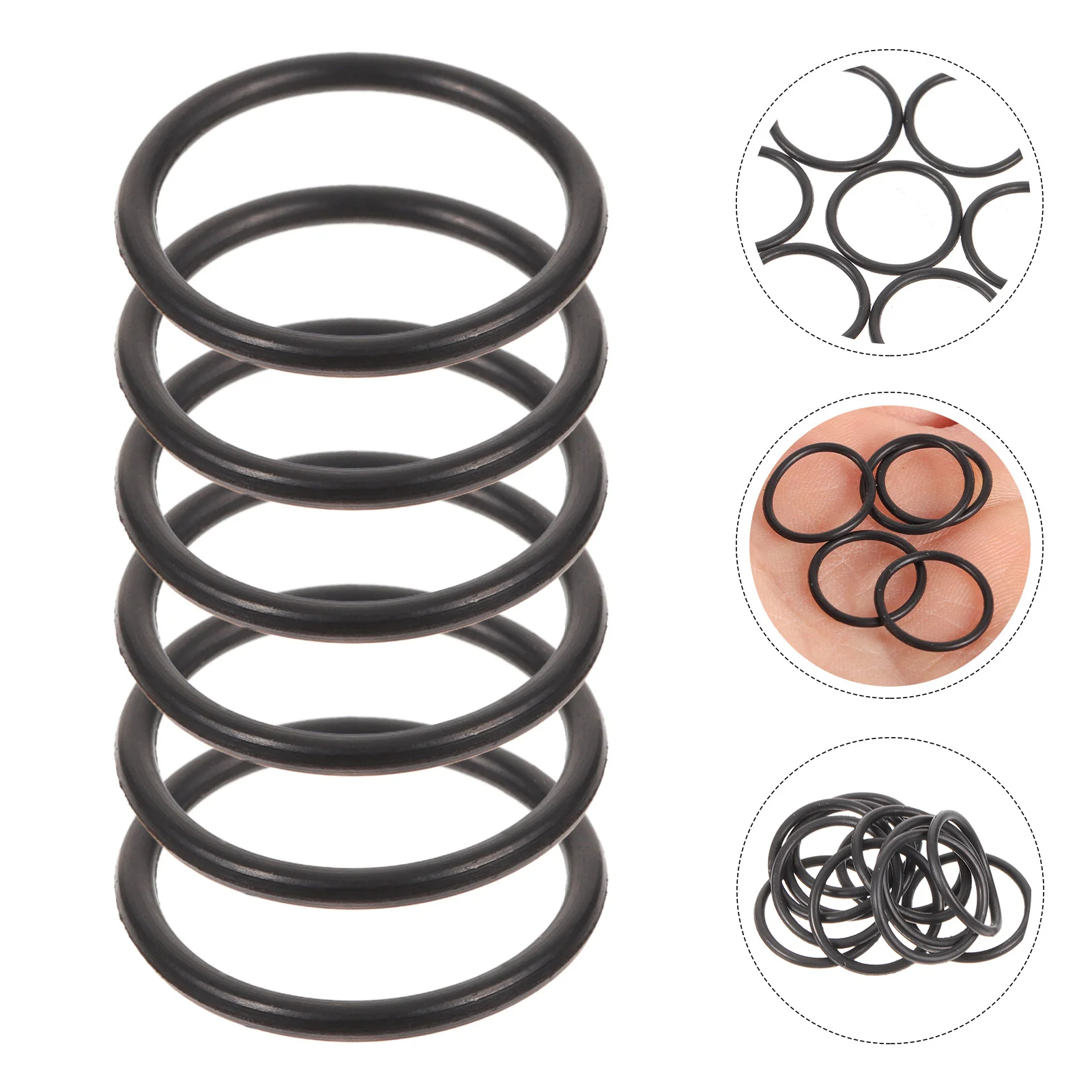 20 Pcs Small Rubber Apron Trumpet Parts Replacement Repair Kit Rings Slip Cornet Slide Muffler