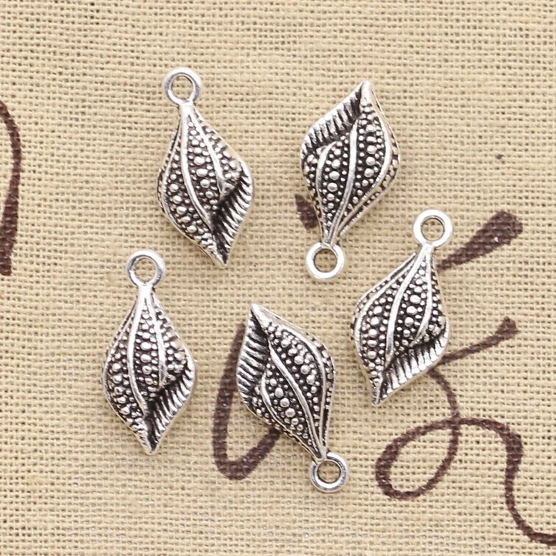 6pcs Charms Scallop Conch Shell 22x11x7mm Antique Silver Color Pendants Making DIY Handmade Tibetan Finding Jewelry