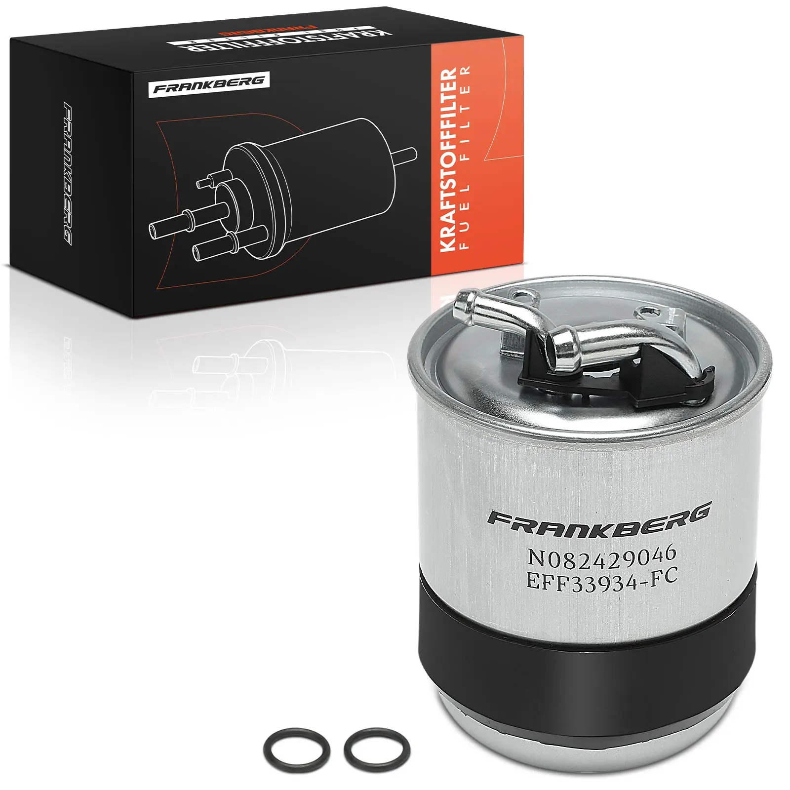 Frankberg 1x Brandstoffilter voor Mercedes-Benz W169 W203 W204 W211 W164 S211 W639 B906 Jeep K05117492AA A6460920701 K05175429AB