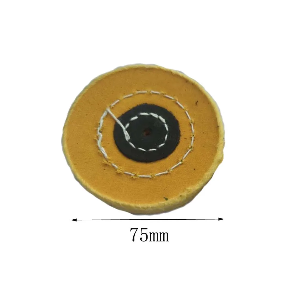 Buffing Polishing Wheel Ceramic Cotton Cloth Grinding Hardware Pad Round Supply Yellow Jewelry Ornaments 3/4/5/6/7/8 inch