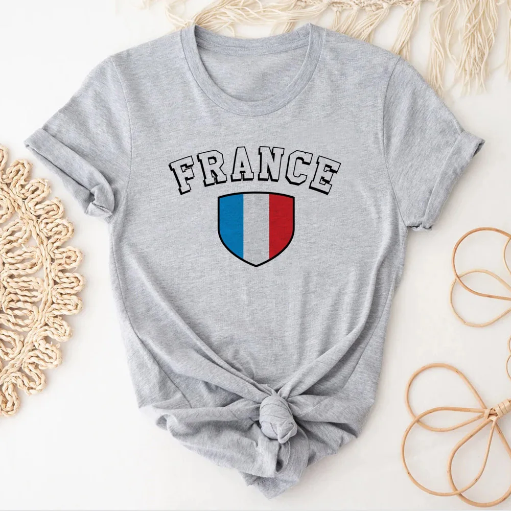 France t-shirts women designer Y2K comic top girl harajuku clothes