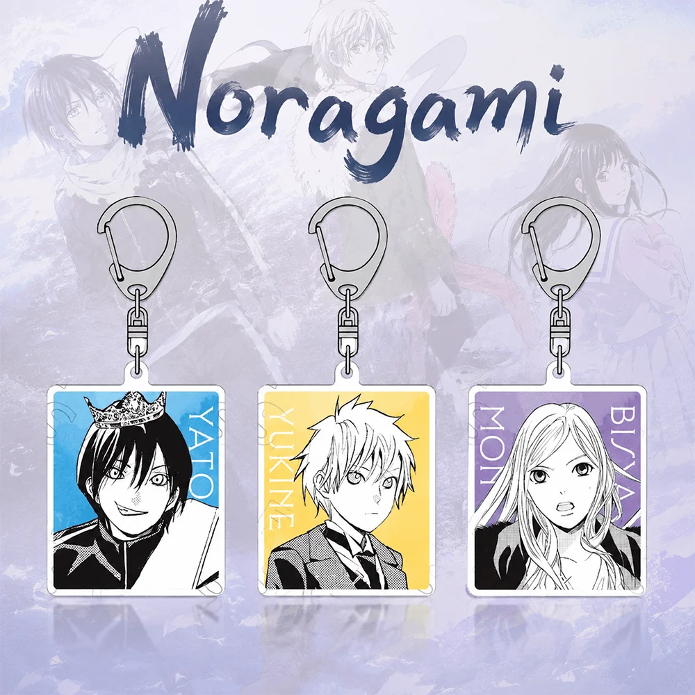 Anime Noragami Yato 6cm Acrylic Stand Keychain Crown Manga Portrait Tabletop Ornament Desk Decor Otaku Collectible Merch Toy