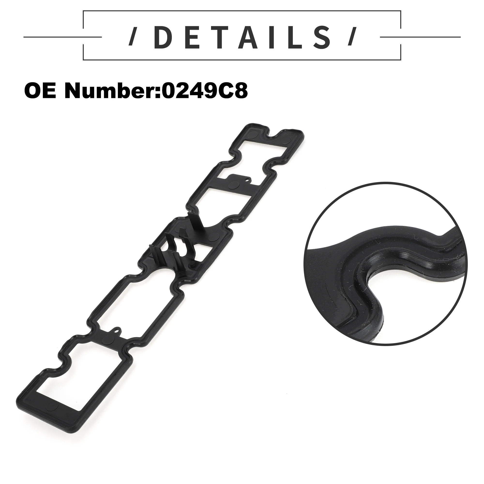 UXCELL Valve Cover Gasket No.0249C8 or Citroen C3 C4 C5 2.0 Petrol Engine Cylinder Head Valve Seal Gasket Replacement Parts