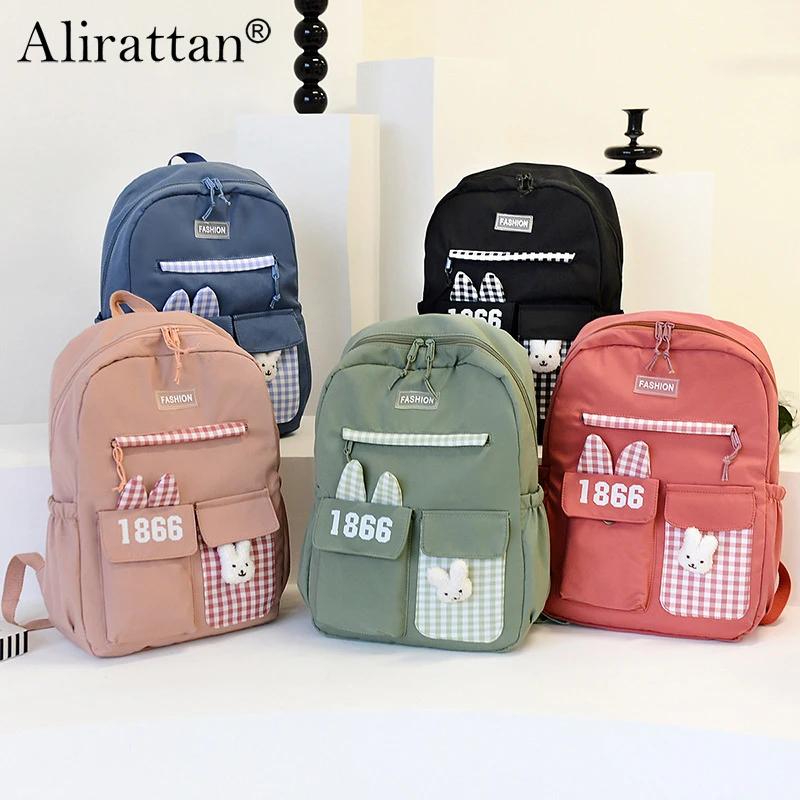 Alirattan Women Laptop Backpack Boys Girls School Books 2024 Bags For Teenage Girls College Student Kids Book Bag Rucksack