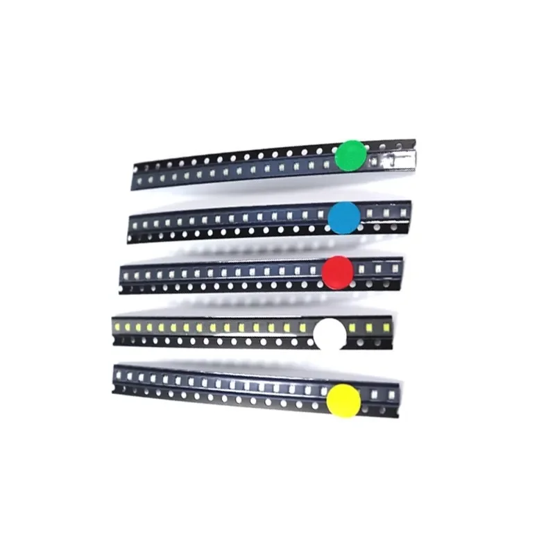 100pcs 0402 0603 0805 1206 smd led Red Yellow Green White Blue Orange light emitting diode Water Clear LED Light Diode Set