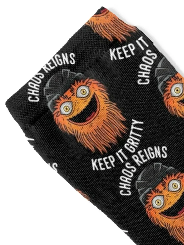 Chaos Reigns Keep It Gritty Socks floor man custom Woman Socks Men's