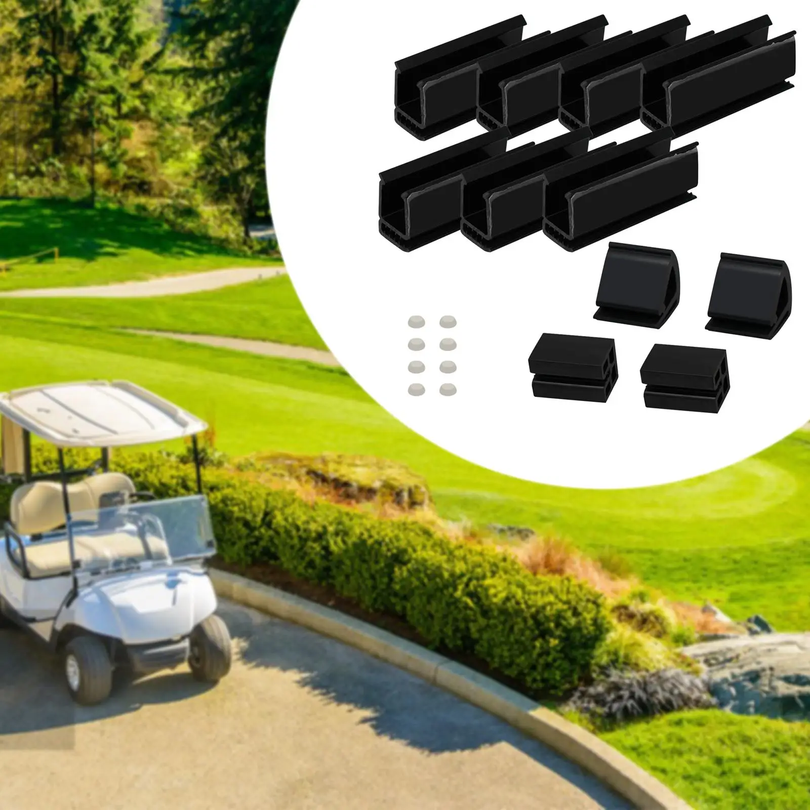 

Golf Cart Windshield Clip Easy to Install Repair Parts Sturdy Golf Cart Accessory Window Sash Holder Golf Club Car Accessories
