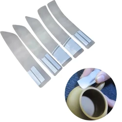 Pottery Making Soft Bright Needle Tool Zisha Pot Making Teapot Mouth Handle Clay Sculpture Polishing and Sanding Tools