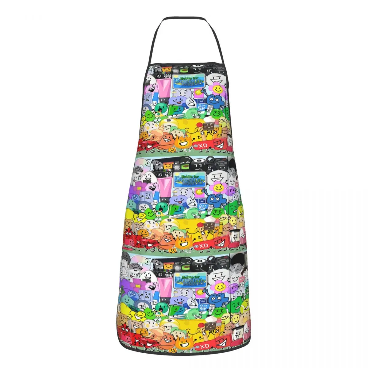 BFDI Group Picture Apron Chef Cooking Tablier Waterproof Bib Kitchen Cleaning Pinafore for Women Men Gardening