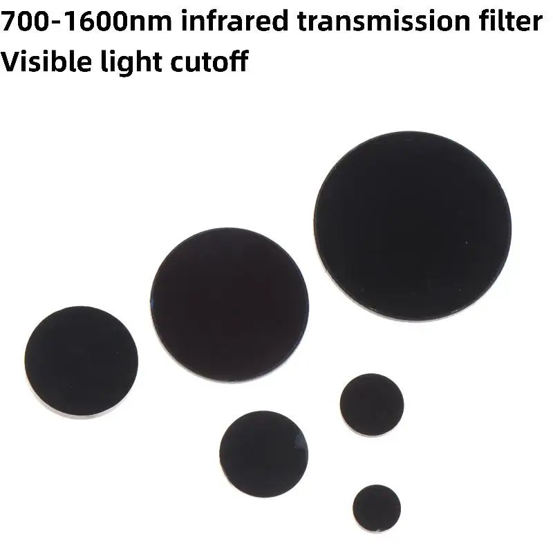 New 1/3Pcs Infrared Pass Filter Black 780nm Long Wave Pass Filter Near Infrared Imaging Of Colored Optical Glass