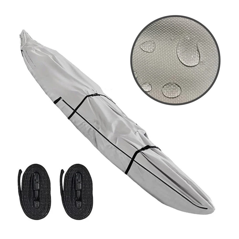 1 قطعة 420D غطاء مقاوم للماء غطاء مقاوم للغبار لقارب صيد كاياك لغطاء قوارب الكاياك قارب الزورق غطاء غبار درع