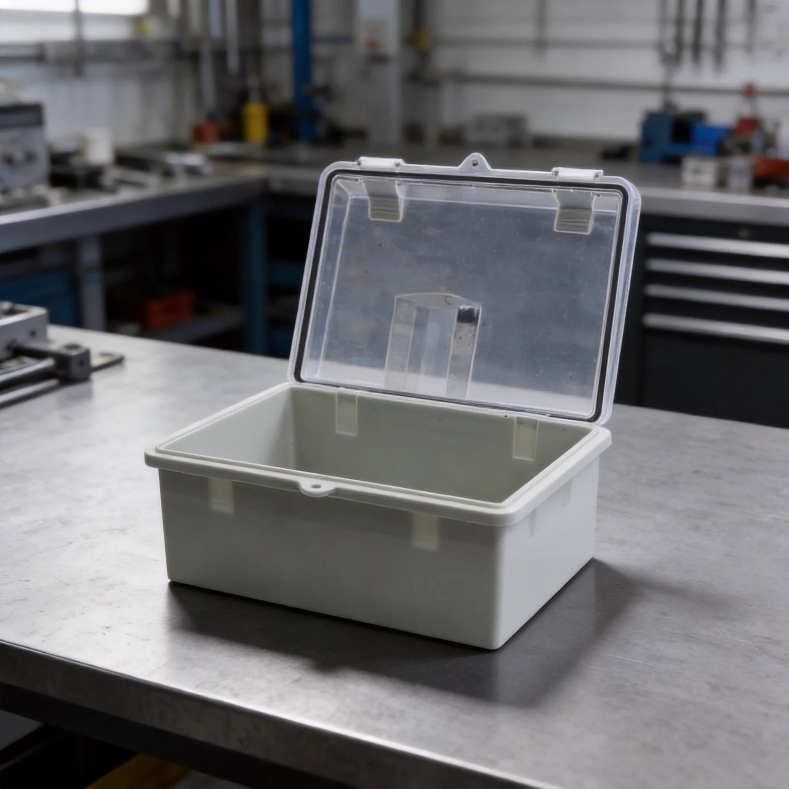IP66 Enclosure Junction Box For Outdoor Use Waterproof Protection Hinge Buckle Design ABS Plastic Material For Electric Meters