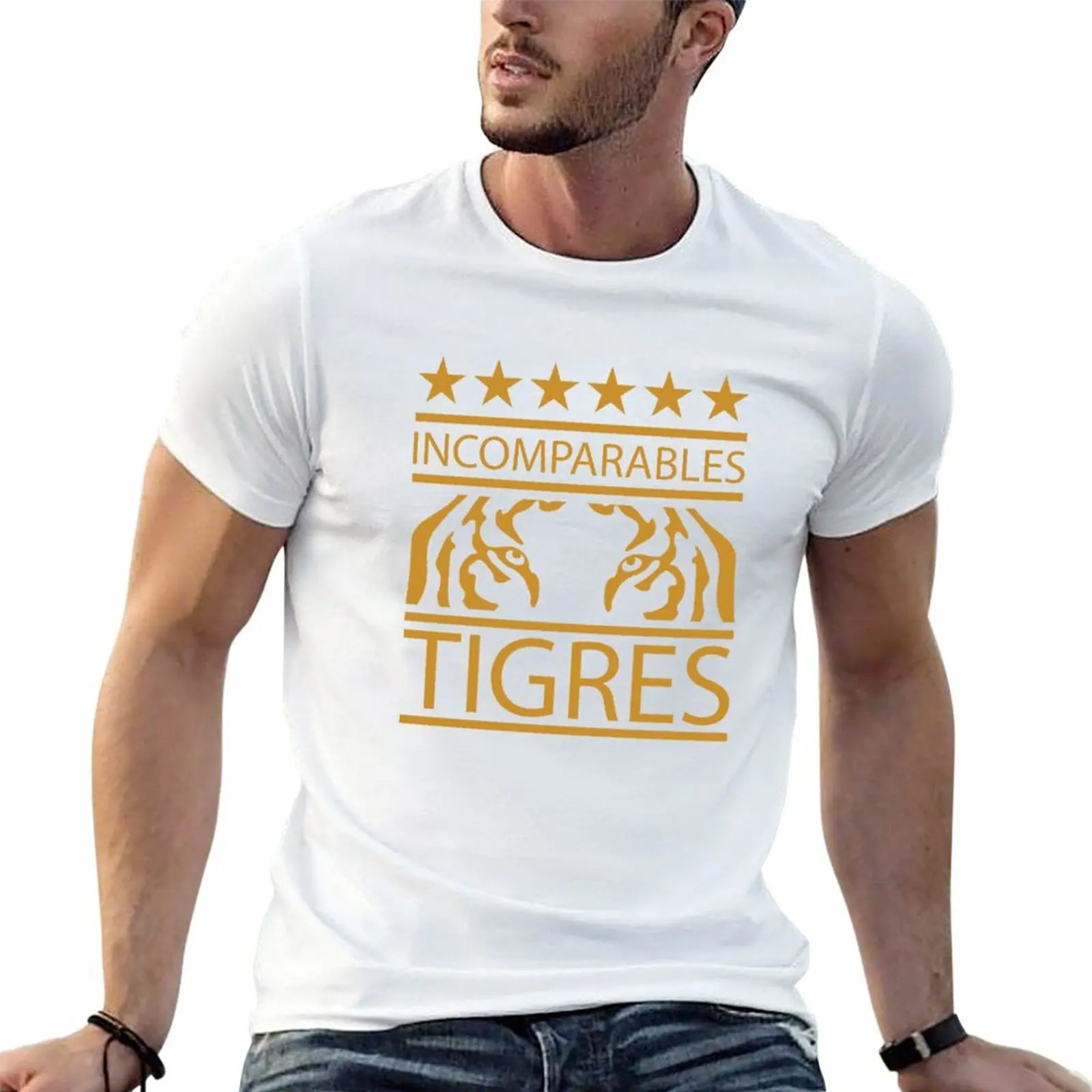 

shirts personalised T-Shirt heavy Tigres de t man t cotton 100% shirt shirt cotton t UANL Mexico