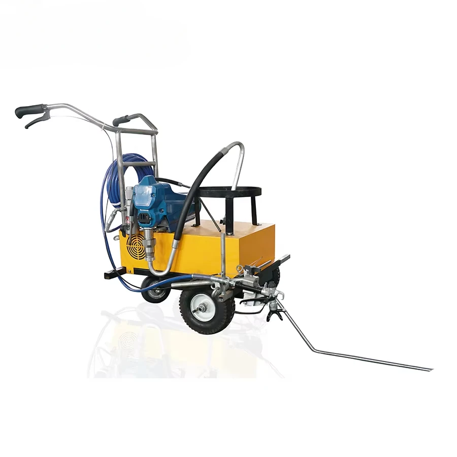 HW-2L Electric Cold Plastic Paint Spray Airless Runway Parking Lot Ground Soccer Field Football Pitch Line Machine