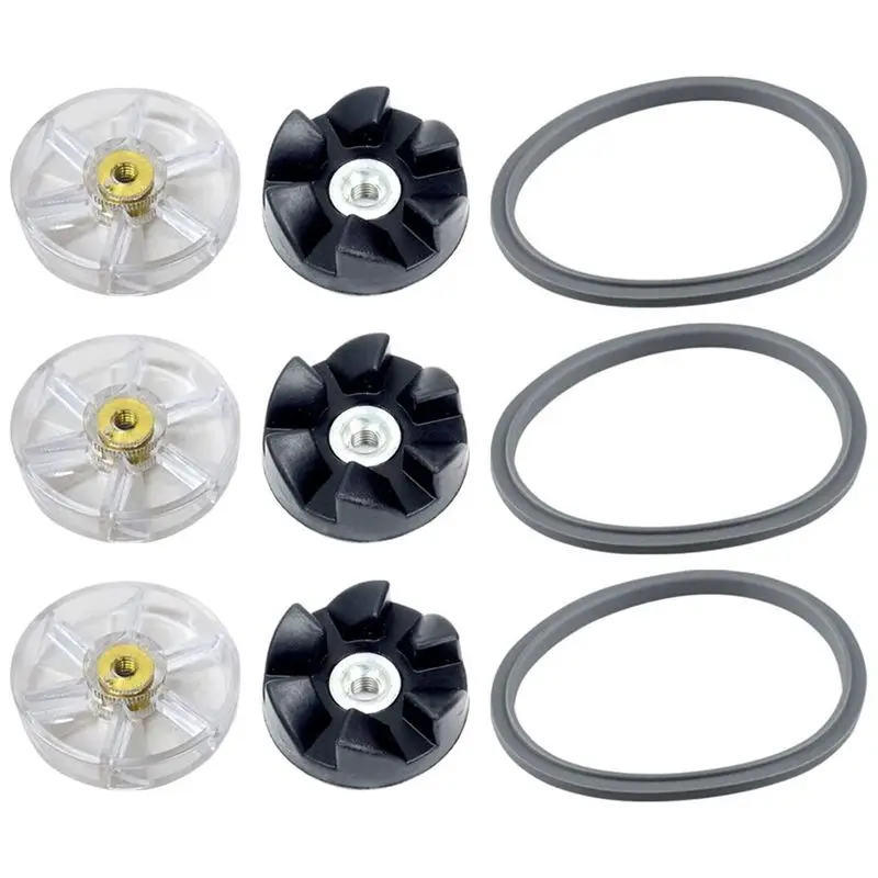 AEE4-9Pcs Blender Replacement Set For Nutribullet 900W 600W Silicone Rubber Gaskets Seal O Ring Shock Pad Motor Top Gears