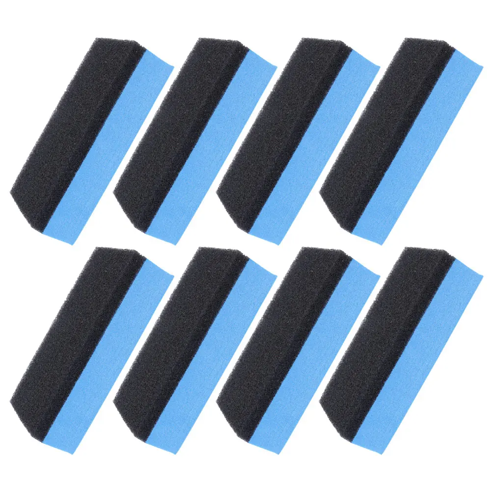 

8pcs Wax Applicator Pad High Car Wax Applicator Pad Density Sponge Crystal Plating Cleaning Polishing Dual Sided Block