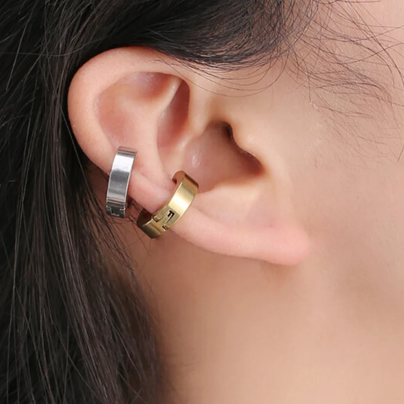 

EVISPOL 1pc Fashion Multicolor Ear Clips For Men And Women Non Piercing Earrings Simple Daily Party Stud Earring Jewelry