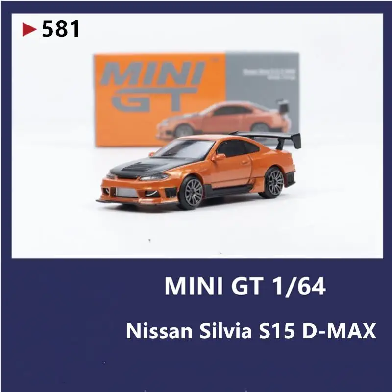 

TSM MINIGT 1:64 Nissan Silvia S15 D-MAX # 581, литая под давлением модель автомобиля, детские игрушки, подарок