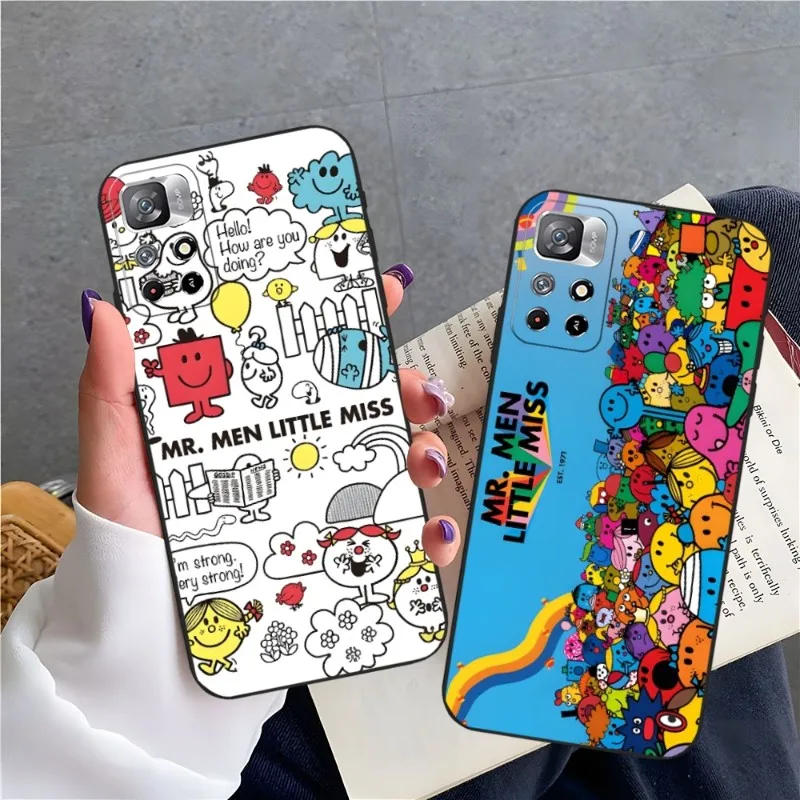 Mr Men L-little Miss Phone Case For Xiaomi Redmi 9T 9A 10A 9 10 8 8A Note 9S 7 11S 12 11 10S Pro Plus Cover