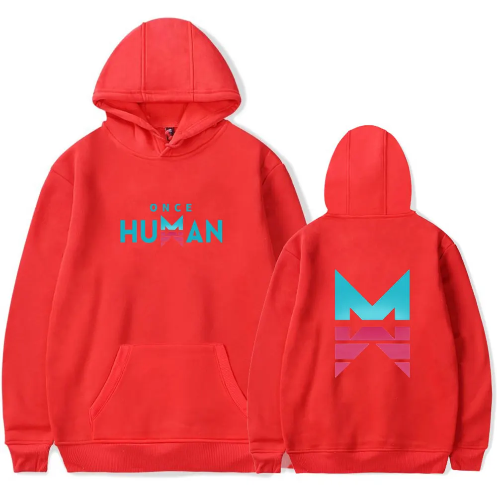 Once Human merch cosplay game Sudadera con capucha y bolsillo con cordón para hombres y mujeres