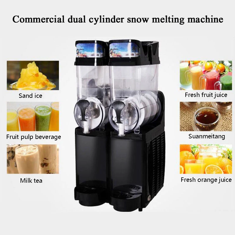 

Slush machine 30L Commercial Three-cylinder Stainless Steel Milk Tea Juice Smoothie Refrigerated Temperature Control Adjustable