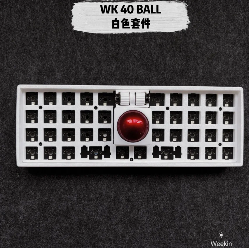 Weekin WK 40-шаровая механическая клавиатура, проводная PMW3360 RP2040, флакон с поддержкой, одномодовая клавиатура с 2 роликами, RGB в подарок