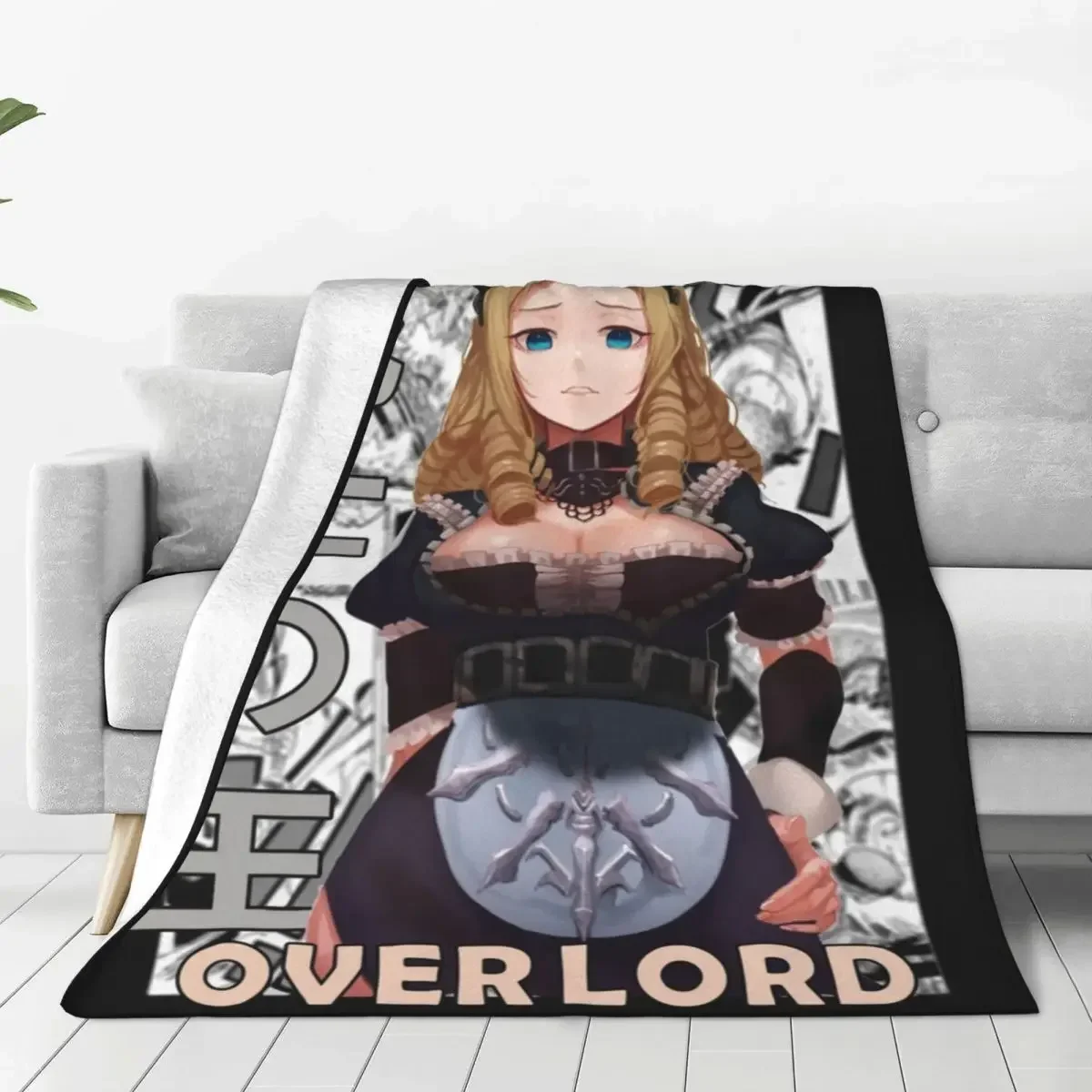 

Solution Epsilon Overlord Obarodo Manga Blankets Flannel Spring/Autumn Portable Ultra-Soft Throw Blanket for Sofa Outdoor Quilt