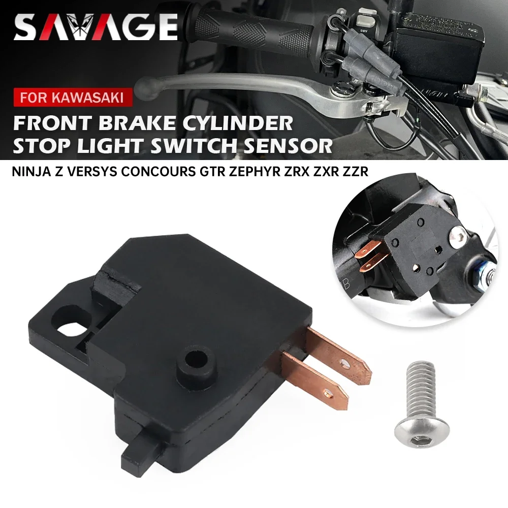 Do KAWASAKI Ninja 1000 650 400 300 250 ZX 6R 7R 10R 12R Z250 Z800 Z1000 Versys Czujnik przełącznika świateł stopu przedniego cylindra hamulcowego
