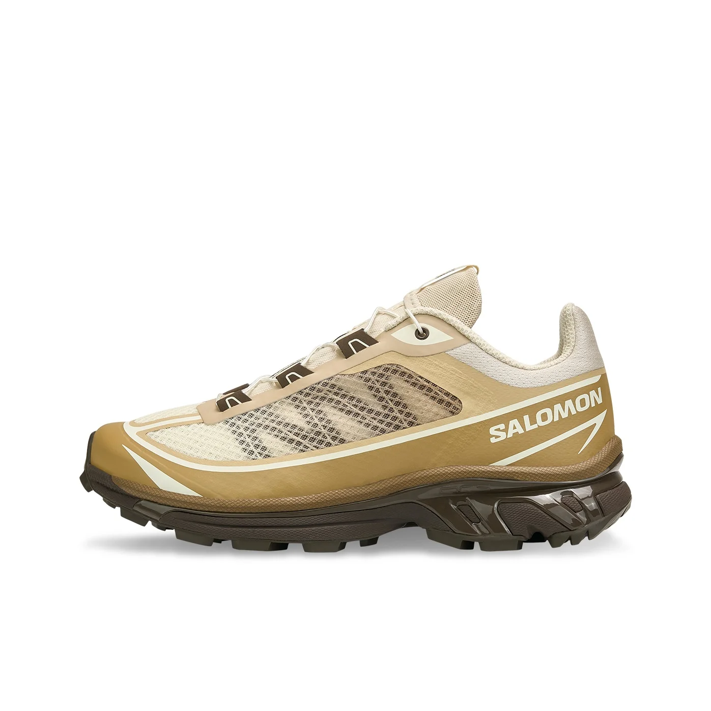 SALOMON XT 6 FT Cushioning Abrasion Resistant Breathable Support Low top Casual Running Shoes Unisex Apricot L49267400