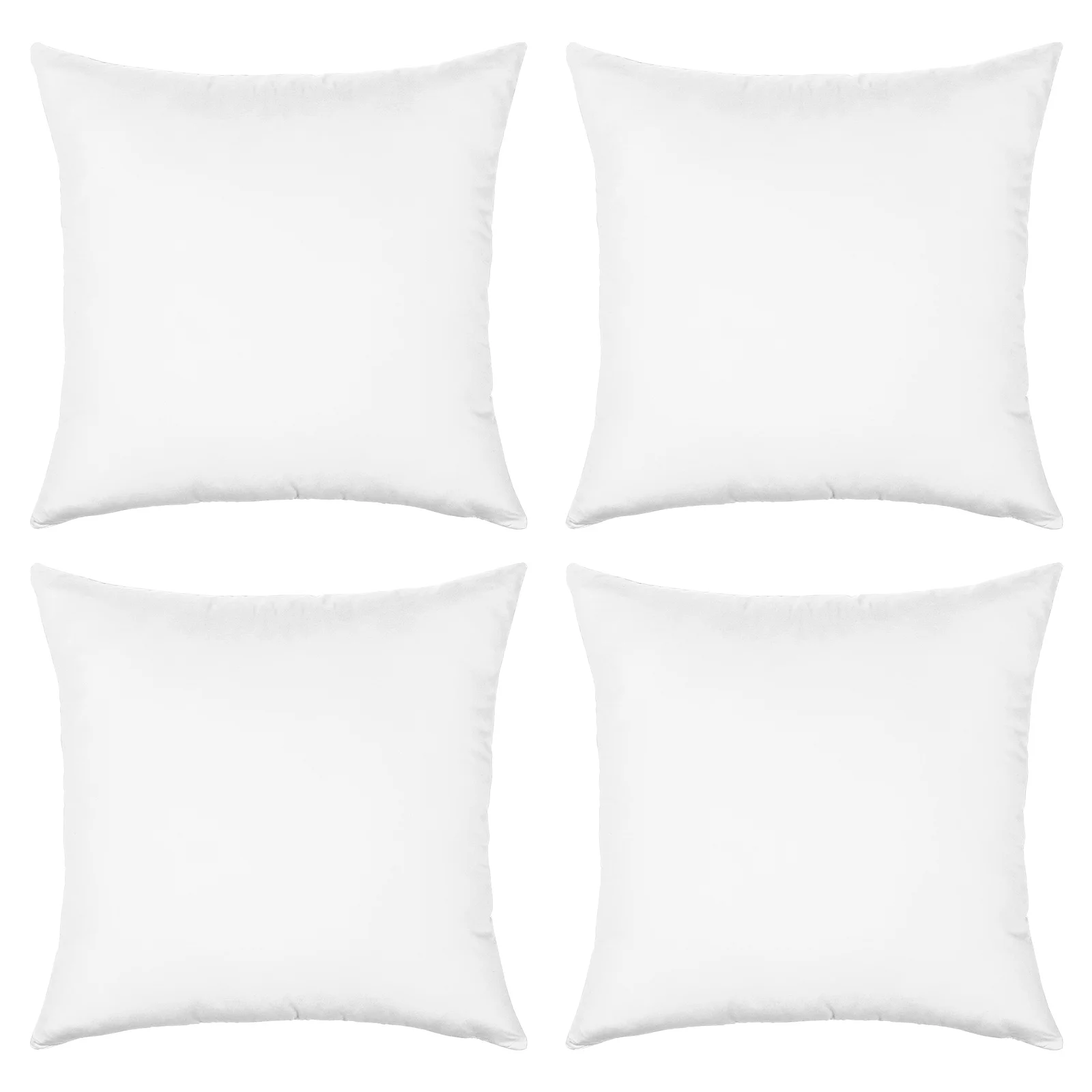 4 Pcs White Decor Sublimation Pillow Covers Blank Throw Pillowcase Home Multipurpose DIY