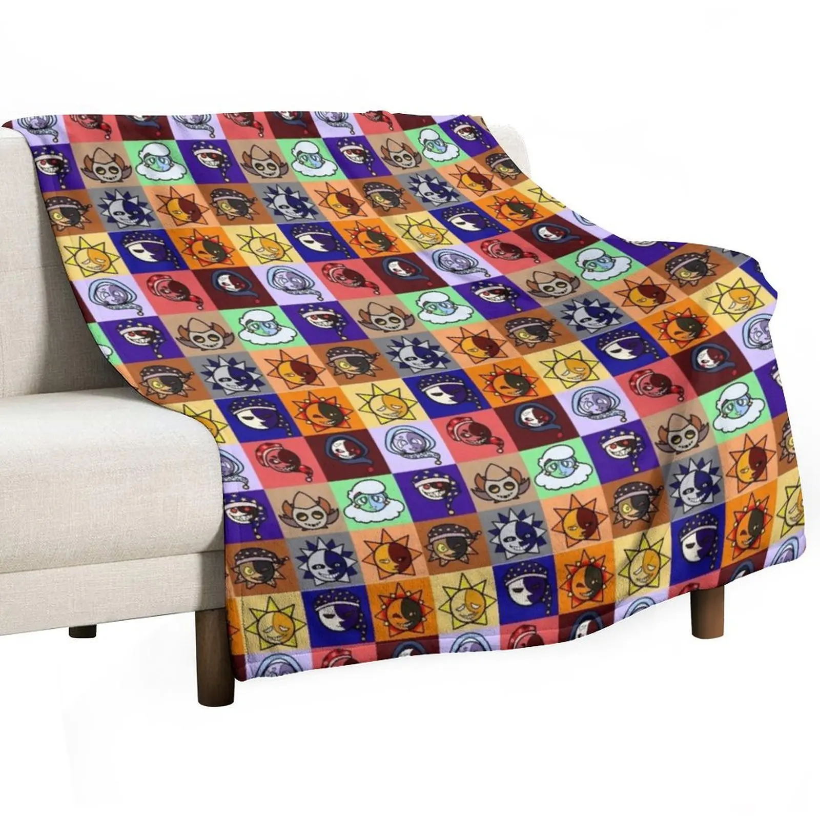 Sun and Moon Show Gang Throw Blanket christmas decoration Summer Beddings Sofa Quilt Blankets