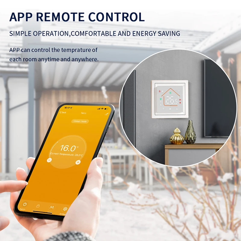 Smart WiFi Thermostat Works Tuya Smart Life Programmable Temperature Controller For Home Electric Warm Floor Heating System