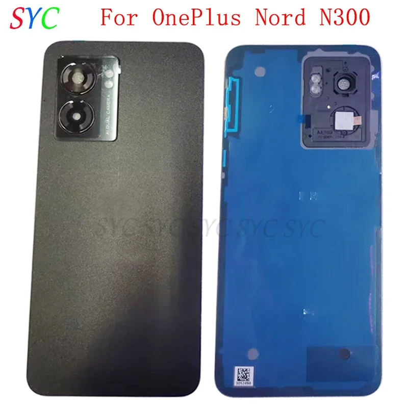 

Back Door Battery Cover Housing Case For OnePlus Nord N300 Rear Cover with Camera Frame Lens Logo Repair Parts