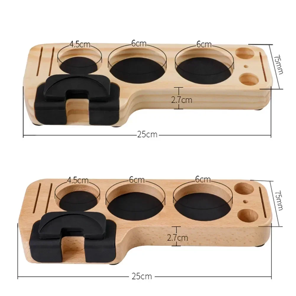 

Tamper Holder Coffee Tamper Holder Coffee Tool For Coffee Machines Wood 25x7.5x2.5cm Practical To Use Brand New