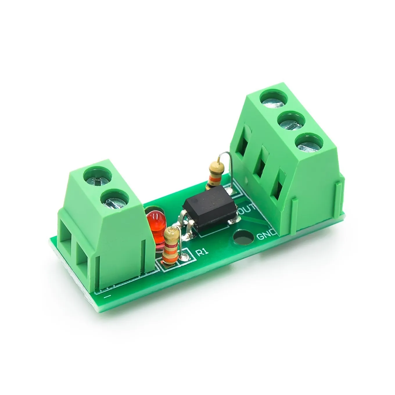 1 Channel Way Optocoupler Isolation Module PC817 EL817 3V-5V 12V 24V Photoelectric Isolator Rail Holder PLC Drive Motor Board