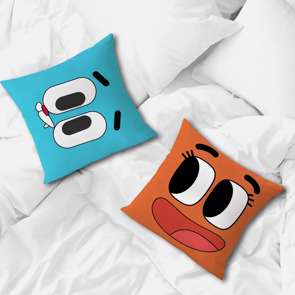 Cartoon Gumball A-Amazing pillow cover Sofa living Printing Decoration Room Home Office Coffee Shop Car Nordic Simplicity Cover