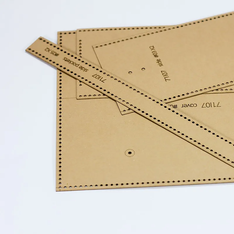 YOMDID Shoulder Bags Man Leather Craft Template DIY Bag Making Leather Stencils Paper Molds Practical Handcraft Leather Tools