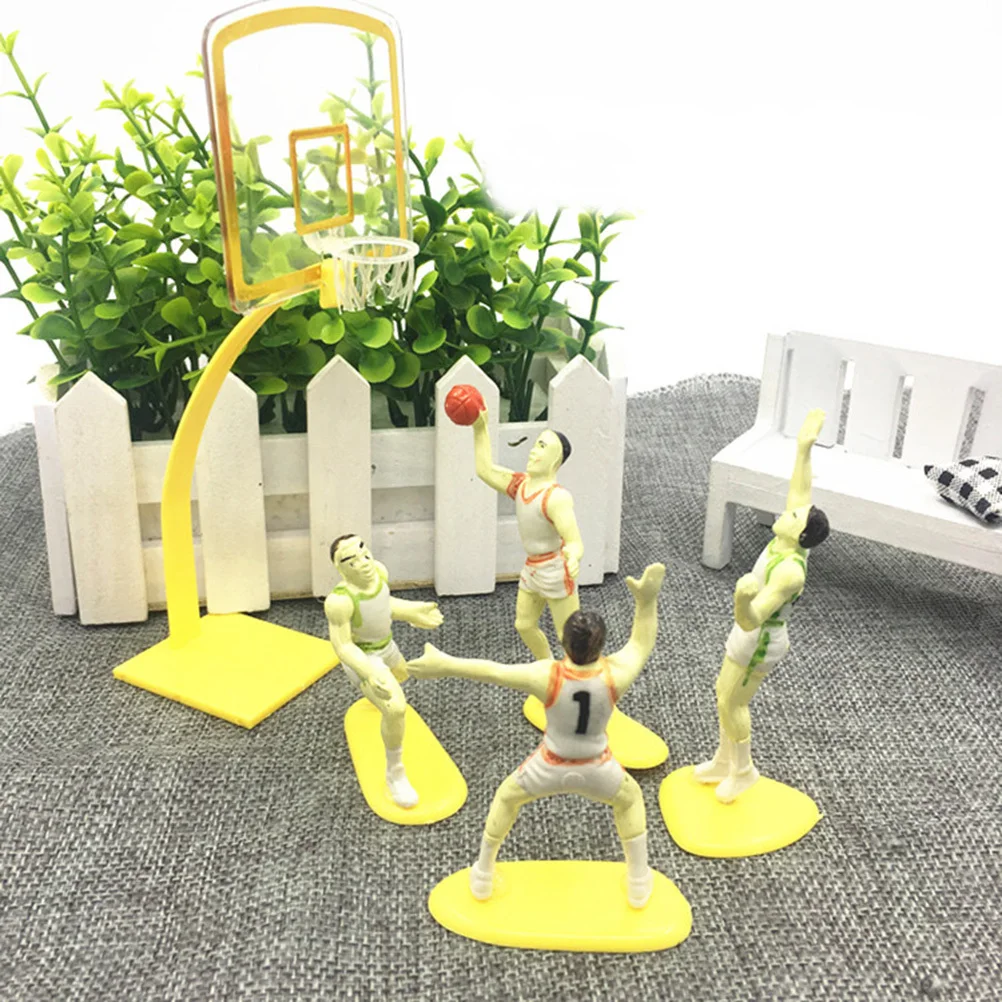 

1 set Cake Toppers Decoration DIY Basketball Cake Decorating Ornaments Baking Decor for Home Birthday Party Supplies (Random