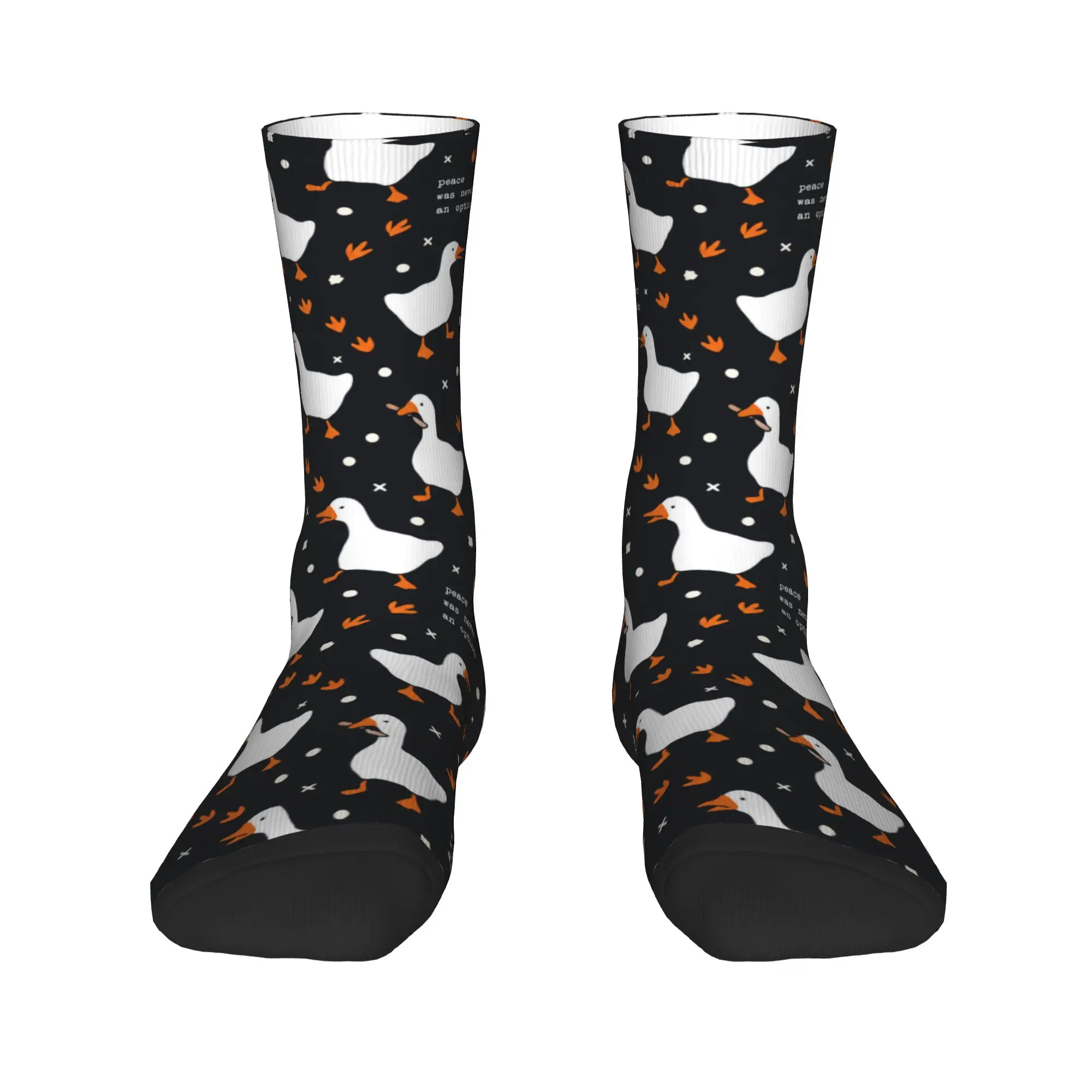 Couple Socks Peace Was Never An Option Prints  Stockings Anti Skid Breathable Socks Spring Vintage Design Skateboard Socks