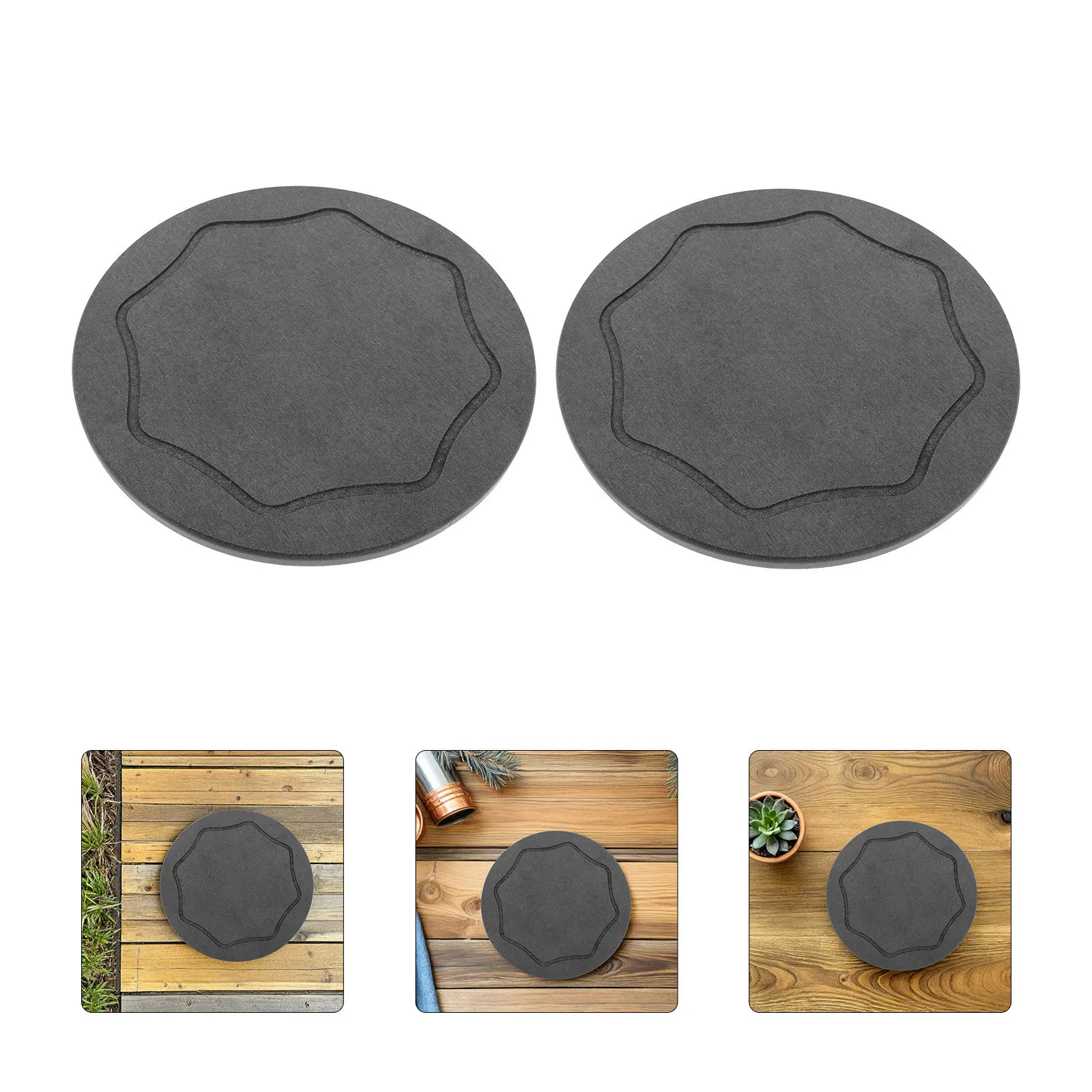 

2Pcs Diatomaceous Saucer Water Absorbing Plant Tray Quick Dry Design for Indoor Outdoor Pots Easy Maintenance Plant Pots Trays
