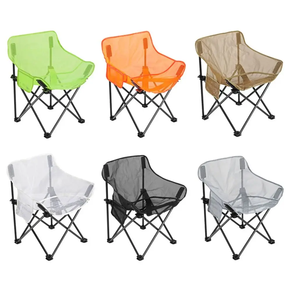Hollow Mesh Camping Chair Cover Thickened Oxford Cloth Moon Chair Replacement Fabric Anti-slip Breathable Chair Surface