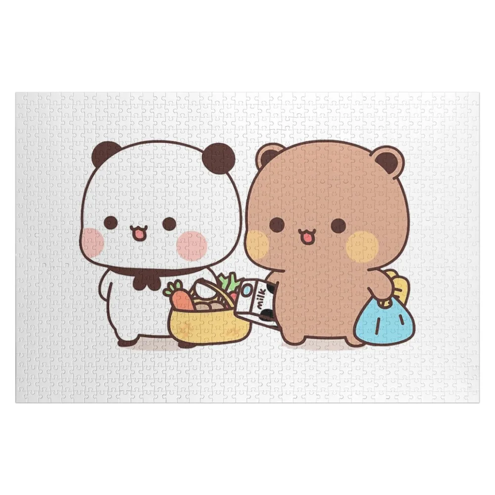 

Cute Bubu And Dudu Go To Grocery Together Jigsaw Puzzle Wood Photo Personalized Toys For Children Personalize Puzzle