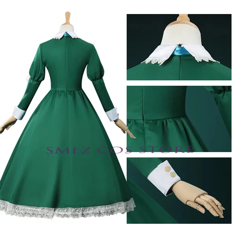 Mary Cosplay Anime Ib Cosplay disfraz chica Mary vestido verde traje Halloween Navidad fiesta uniforme falda para mujer peluca