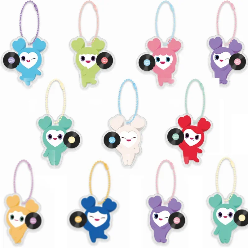 KPOP-كارتون شخصية الاكريليك قلادة المفاتيح لمحبي ، لطيف هدية عيد الميلاد ، ألبوم جديد مرة أخرى ، ديكور غرفة الحلي ، Kpop #1