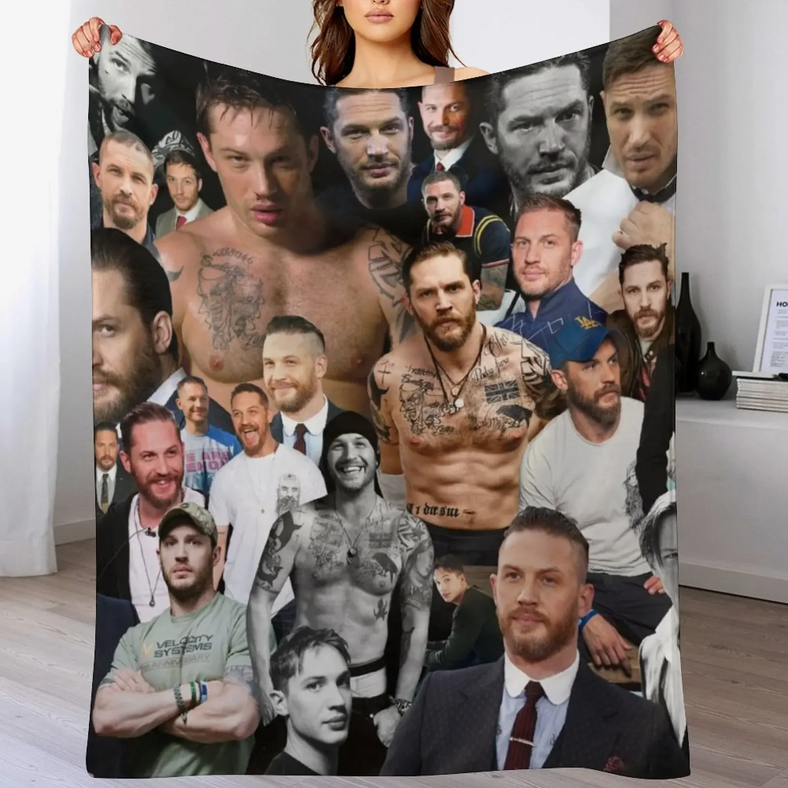 

Tom Hardy Throw Blanket Luxury Thicken Decoratives Decorative Beds Blankets